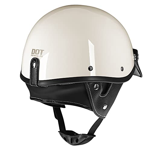 Woljay Retro Half Helmet Open Face helmets Bicycle Jet M