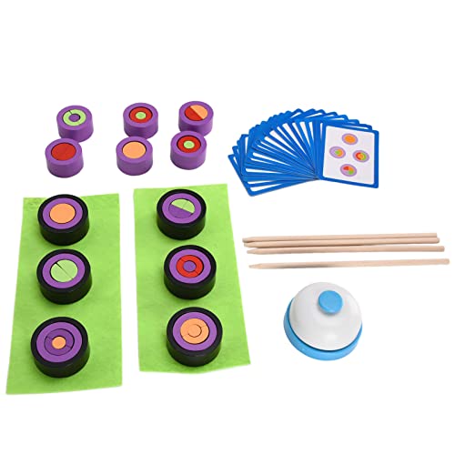 Dilwe Sushi-Bausteine, Sushi-Spielzeug-Set aus Holz, Kinder ab 3 Jahren(ZM-Sushi-Meisterspiel)