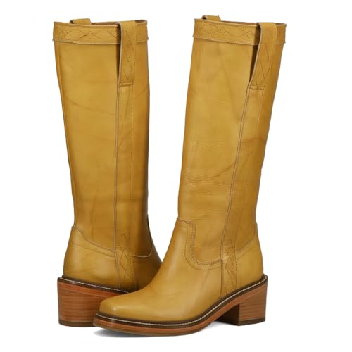 Frye Kate Pull On 14' Leather Boots for Women - Leather-Lined Riding - Stitched Wide Calf Boots for...