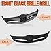 CarPartsDepot Front Black Grille Grill Assembly Insert Compatible With Honda Civic Sedan 2004-2005 LX DX EX GX Value Package HO1200164