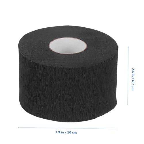 Bandes de cou en papier jetable noir sans odeur et faciles à stocker pour coupe