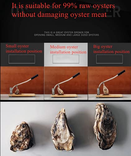 Nomal Stainless Steel Vertical Oyster Shucker Adjustable Oyster Clam Opener Machine Heavy Duty Oyster Sheller Practical Tool For Hotel Buffets thumb #2