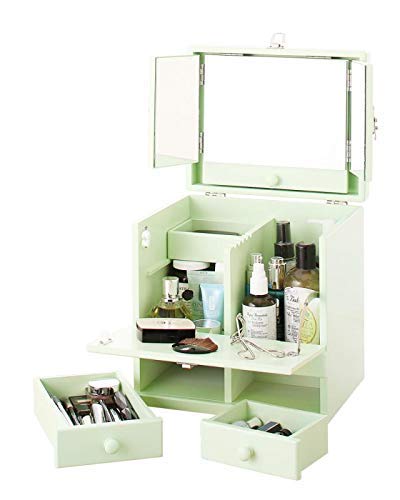 木製 三面鏡 メイクポーチ メイクボックス 通販 価格比較 価格 Com