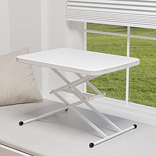 Miniatura 4 de CZDYUF - Escritorio plegable para computadora mesita de noche escritorio de estudio portátil escritorio de plástico para escribir mesa plegable