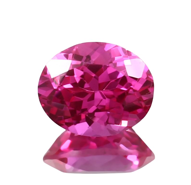 Saphir rose naturel ovale 10x12 mm pour remplacer une pierre perdue sur bague
