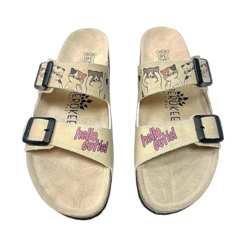 Pantoufles pour femme d'intérieur confortables et légères modèle chausson LM/WIKI/111