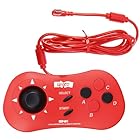 UNICO MVS Mini Gamepad Red, SNK Classic Wired Game Controller for SNK Mini and NEOGEO Arcade Stick Pro
