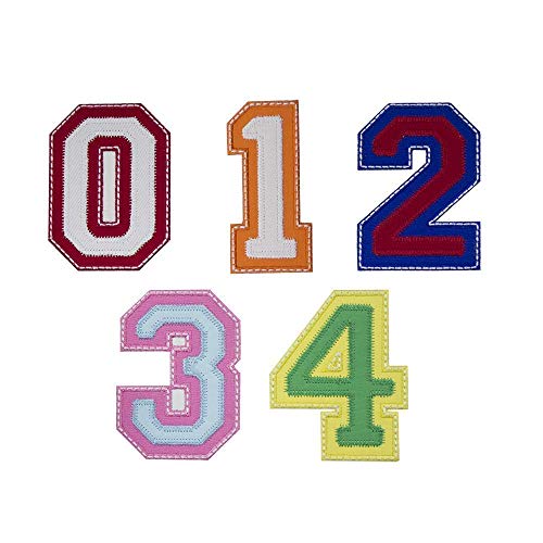 Sweet Varsity Numbers Patch in your choice of sew on or