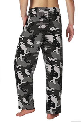 Bintangor Men's Sleep Pajama Pants 100% Cotton Knit Elastic Waistband Lounge Wear Long2