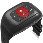 Smartwatch GPS Per Anziani, Localizzatore Per Anziani, Monitoraggio Della Frequenza Cardiaca E Della Pressione Arteriosa, Tracciato Storico, Impermeabile IP67, Allarme Caduta, Per Bisogni Speciali