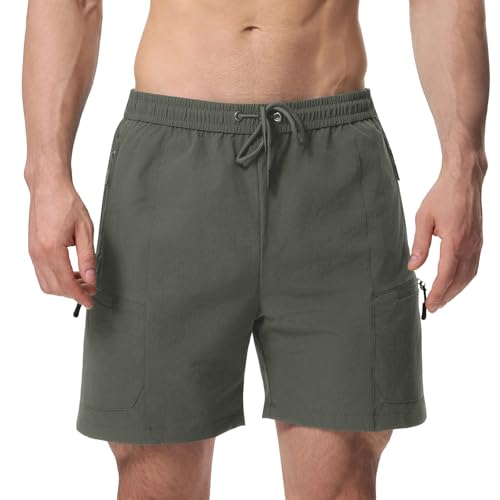 Short de bain homme avec poche zippée contre la perte de clés