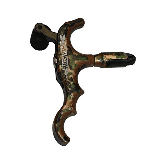 Tru-Fire Edge 4-Finger Aluminum Hand Held Camo Archery Bow Release #TOP3
