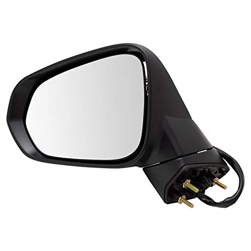 TRQ Left Mirror Drivers Side Compatible with 2016-2019 Lexus RX350 2018-2019 RX350L RX450h RX450hL LX1320158