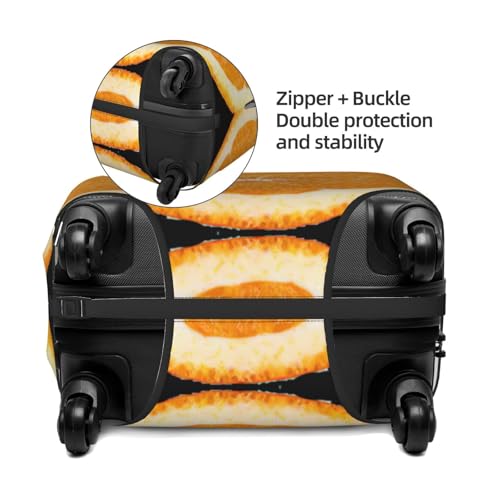 Orange Slice Print Luggage Suitcase Cover Protector Luggage Washable Covers With Concealed Zipper4