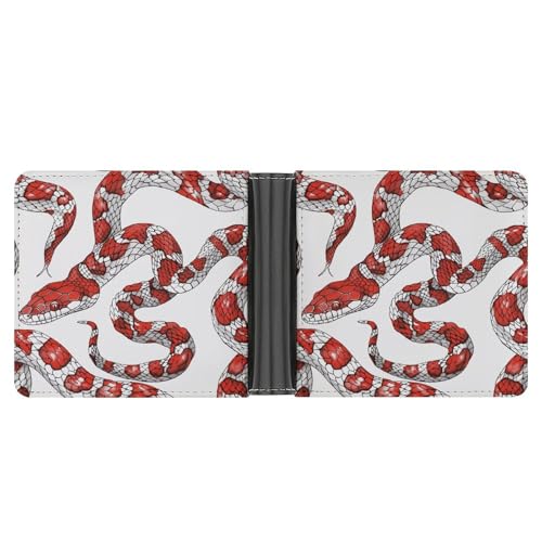 Portefeuille serpent rouge homme avec pince à billets le cadeau idéal