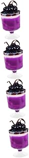 ifundom 4 Peças Modelo De Bolo De Simulação Manga Sorvete Pudim Decoração De Casa Bolo De Frutas Falsas Cupcakes Falsos Sobremesa Artificial Adereço De Sobremesa Falso Modelos De