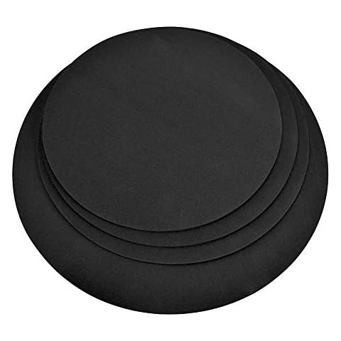 Exercise Pads Drum Mute Pads 5 Drums 3 Cymbals Jazz Drum Mute Pad Drumming Rubber Foam Practice Pad Drum Silencer for Drum Parts Accessories Set 4 Piece Set Black Cover