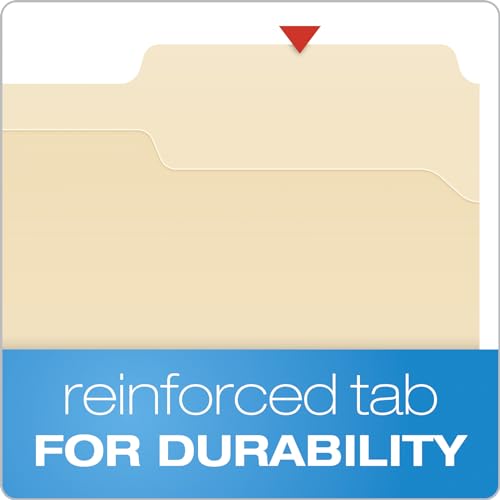 image for Pendaflex Fastener Folders, 2 Fasteners, Letter Size, Manila, 1/3 Cut 