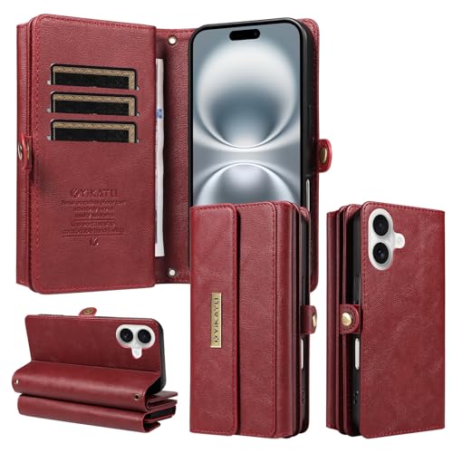 Étui iPhone Xs/X RFID rouge protection intégrale et bandoulière