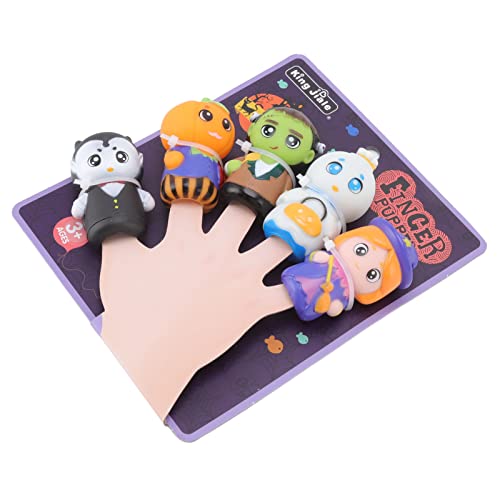 Halloween Finger Puppet, Cute Cartoon Style with Interactive Storytelling Suitable for Different Scenes Odorless