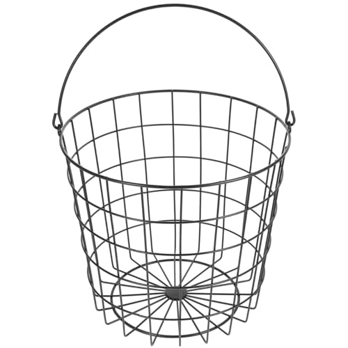 BESTOYARD 16L Handheld Storage Basket - Stylish Iron Laundry Basket
