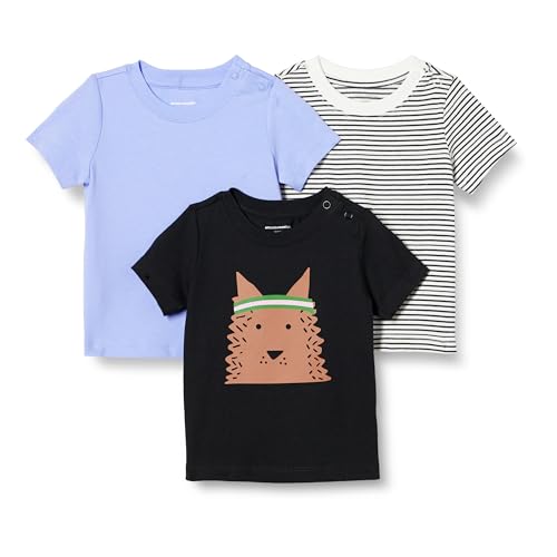 Image of Amazon Essentials Unisex Toddlers and Babies' Short Sleeve T-Shirts, Pack of 3