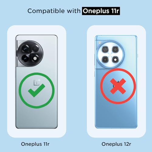 Image of Pikkme Back Cover for OnePlus 11R 5G Mag-Safe Shockproof PC + TPU Protective Case Magnetic Support Bumper Case (Transparent Mag-Safe)