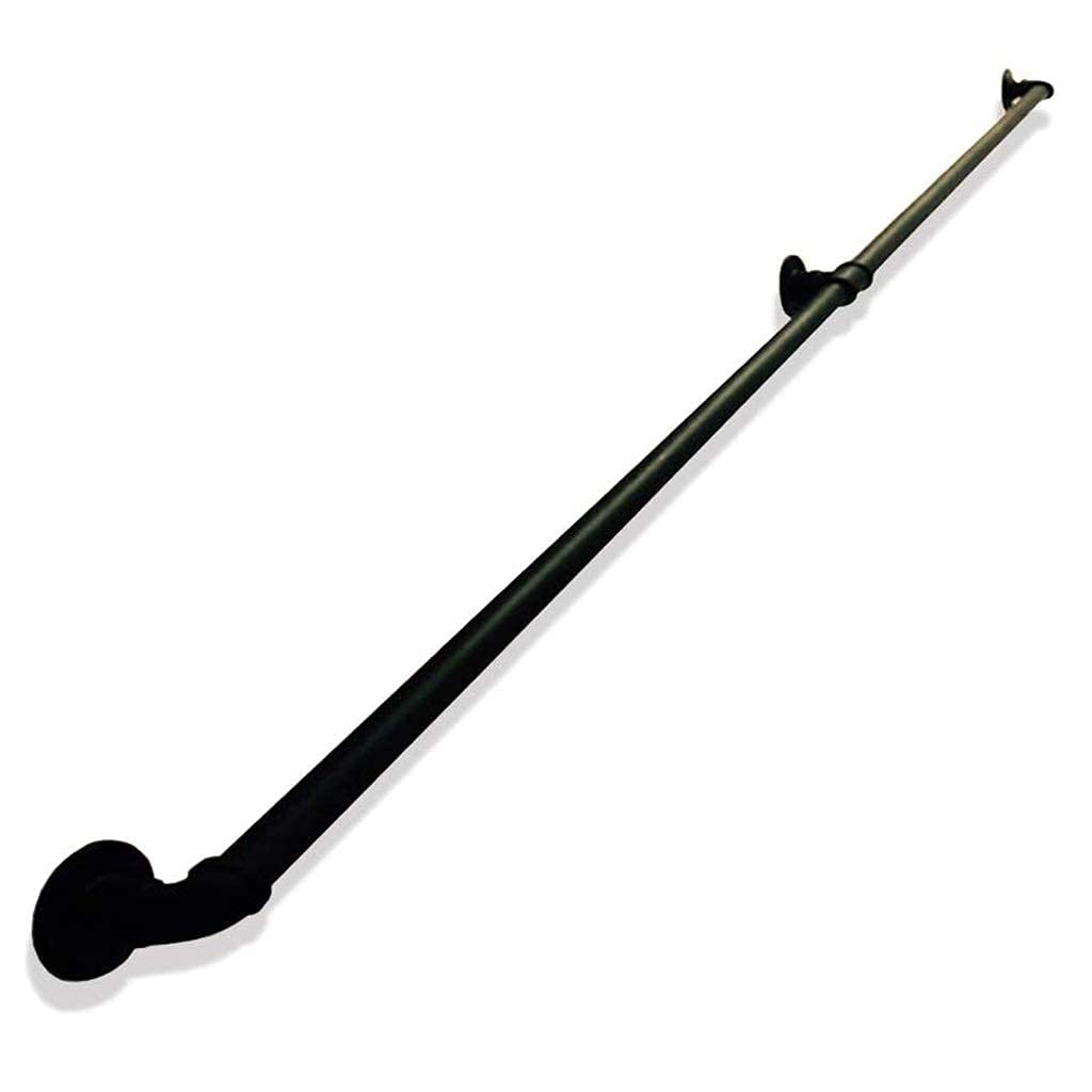 LWJSOCP Round Metal Stair Handrail Banister Rail for Indoor Outdoor Stairway Railing Wall Mounted Staircase Hand Rails 280cm One Color 8ft/240cm