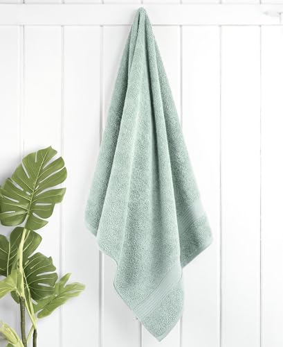 Image of Cotton Paradise 100% Cotton Turkish Towel Set, Soft Absorbent Quick Dry, 4 Piece Bath Towel Set, Mint Green