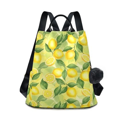Sac à dos pour femme imprimé citrons jaunes une touche de fraîcheur et de liberté au quotidien
