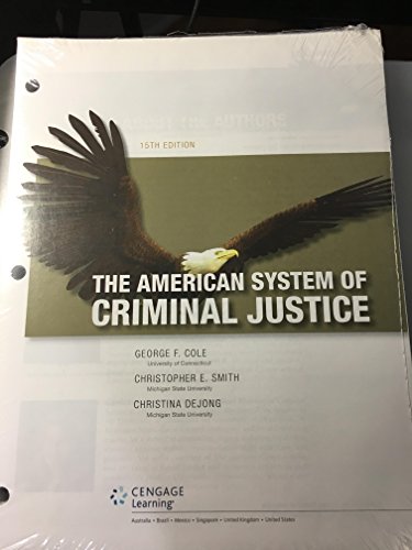 The American System of Criminal Justice, Loose-... 1305664469 Book Cover