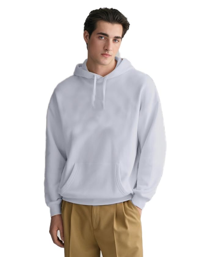 kart black Men's Cotton Solid Regular Fit Hoodies Winter Casual Wear-picture-10