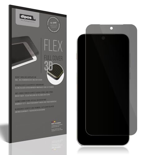 dipos FLEX Privacy Screen Protector matte compatible with OnePlus 15, 100% Display Coverage, Fingerprint-ID Compatible, Case-Friendly, Full Cover Film, Anti-Spy Screen Protector filter 2-Way