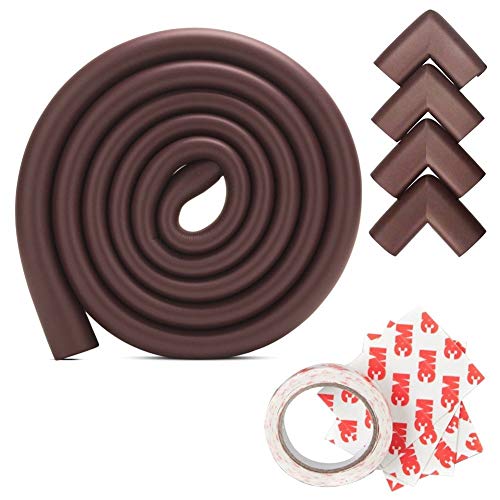 Agubugu Baby AGU-013 İnce Kauçuk Kenar ve Köşe Koruyucu Set (Kahverengi)