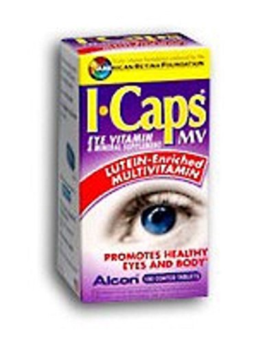 ICaps® MV - Eye Vitamin and Mineral Supplement with Lutein - 200 IU / 256 mg Strength - Tablet - 100 per Bottle-McK