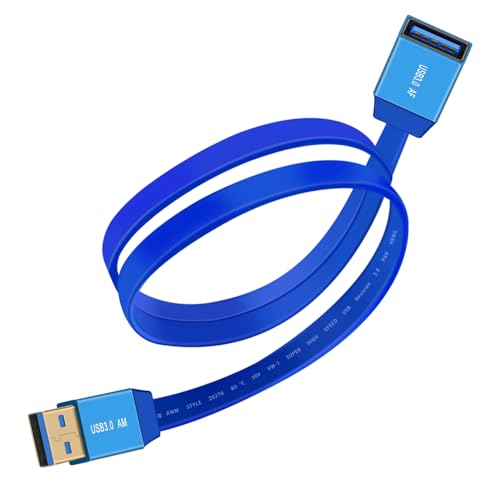 Hualisiji Cavo Di Prolunga Usb 3.0 Cavo Usb Maschio Femmina 5Gbps Trasferimento Prolunga Usb Cavo Piatto Custodia In Lega Di Alluminio Con Interfaccia