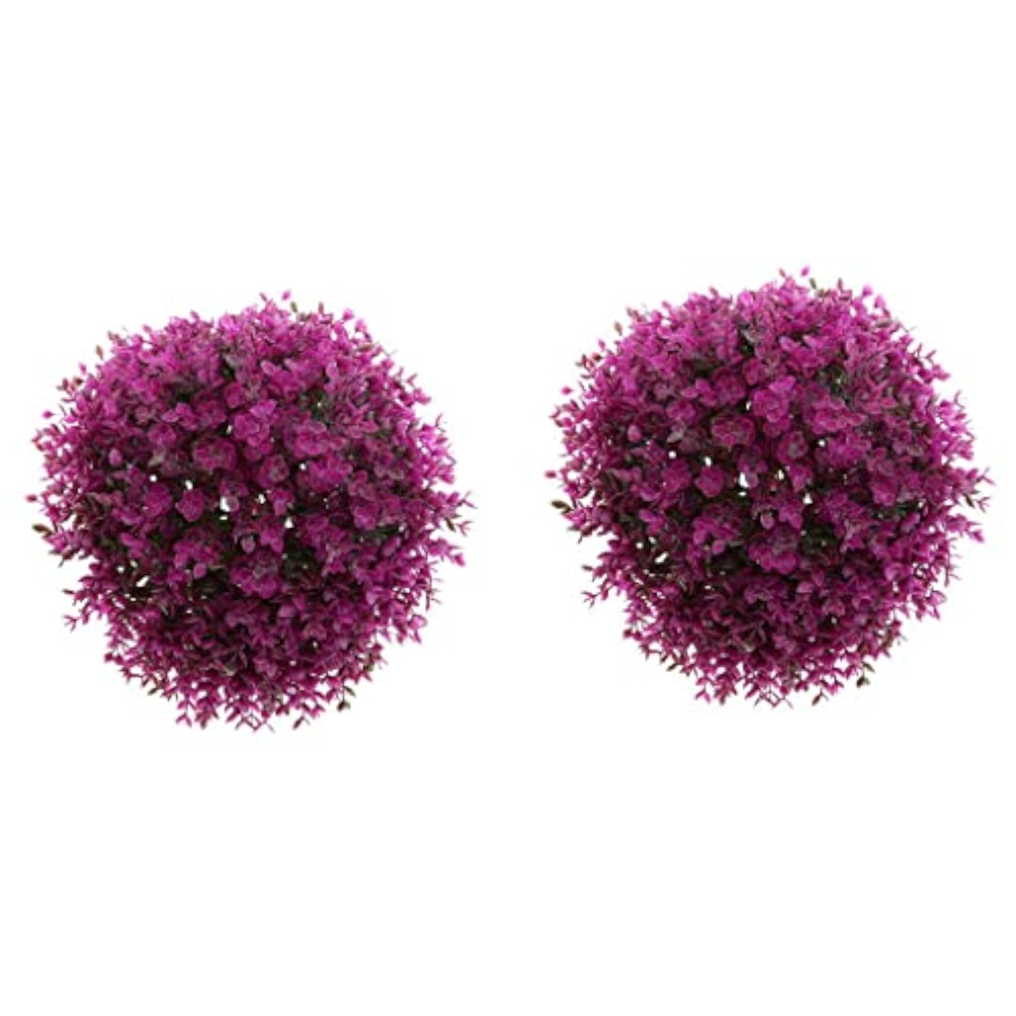 3Pcs Artificial Topiary Ball Decorative Garden Home Decor, Purple