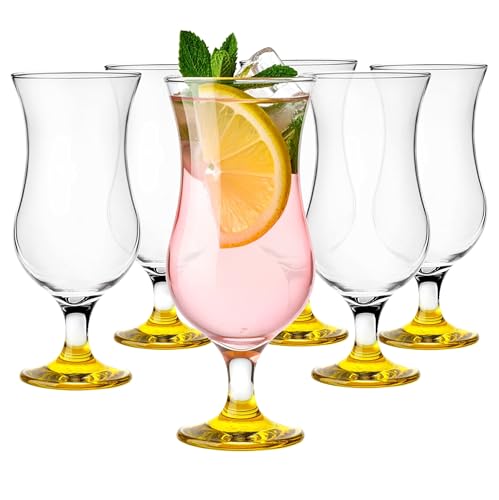 Glasmark Krosno Set De 6 Copas De Cóctel 420Ml Copa De Cóctel Ginebra Vino Agua Dorado