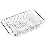 iPEGTOP Expandable Dish Drying Rack, Over The Sink Dish Rack, in Sink Or On Counter Dish Drainer...