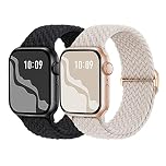 Braided Solo Loop Compatible with Apple Watch Band 38mm 40mm 41mm 42mm 44mm 45mm 46mm 49mm, Adjustable Stretchy Elastic Straps Women Men for iWatch Ultra 3 2, Ultra, Series SE 11 10 9 8 7 6 5 4 3 2 1