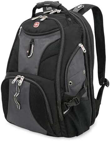SwissGear 1900 ScanSmart 17” Laptop Backpack Grey/Black – Reflect...