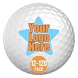 Yay! Personalized Gifts Custom Logo Golf Balls - Promotional Bulk Golf Balls For Weddings, Marketing, Business, Events And Tradeshows (12-144 Pack)