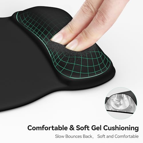 TECKNET Gel Mouse Pad with Wrist Rest