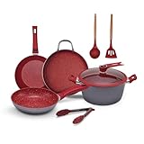 FLAVORSTONE Light batería de cocina Master Set de 8 piezas (Rojo)