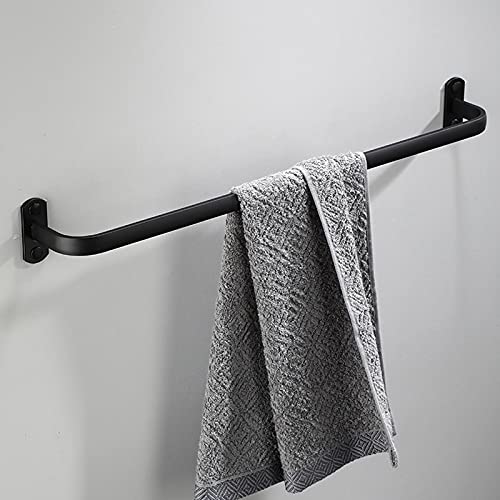 Porte-serviettes de salle de bain noir mat au design épuré - 2