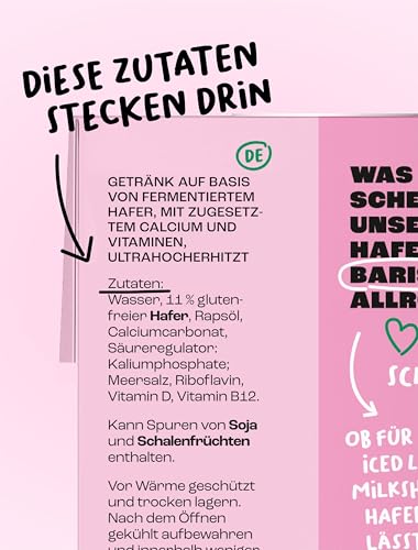 Lazy Heroes | Hafer Barista | Ideal für Kaffeespezialitäten und Iced Lattes | Glutenfrei | Ohne Zuckerzusatz | 100% Pflanzlich | PETA VEGAN AWARD 2024 Gewinner | 6 x 1 Liter