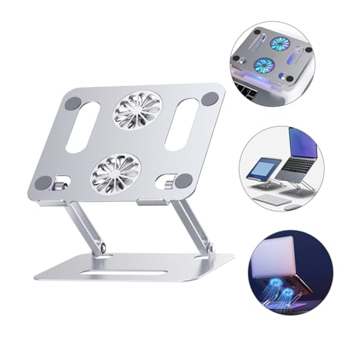 Base enfriadora ajustable para laptop con doble ventilador miniatura 6