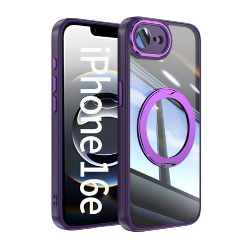 iPhone 16e p P[X JYی 360x] X}zO ܂ݎ X^h@\  6.1C` ACtH16e Jo[ Xgbvz[ TPU ϏՌ y wh~ ϖh~ NAP[X (p[v, iPhone 1