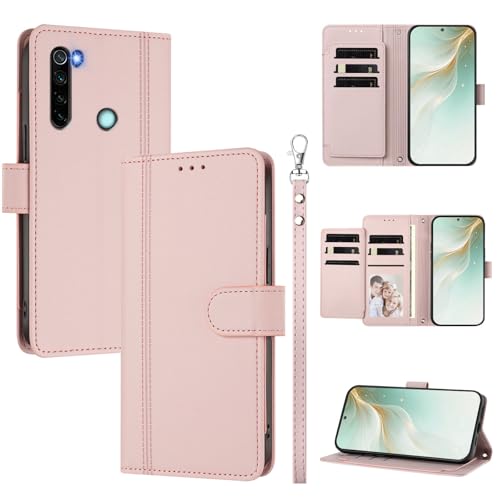 �X�}�z�P�[�X �Ή��@�� for Redmi Note 8 4G / Note 8 2021 �X�}�z�P�[�X�y�E�H���b�g�f�U�C�� �f���A���J�[�h�X���b�g �L���b�V�� �t���b�v���X�^���h �����h�~�zPink