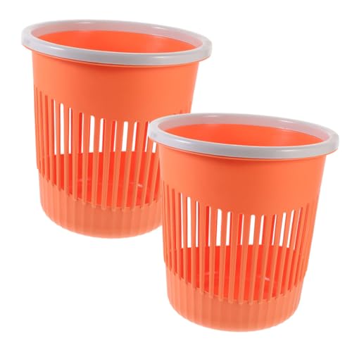 Basura rectangular de polipropileno 2 piezas naranja